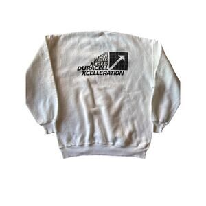 Vintage Duracell Xcelleration Sam Made Jerzees Super Sweats XL White Crewneck